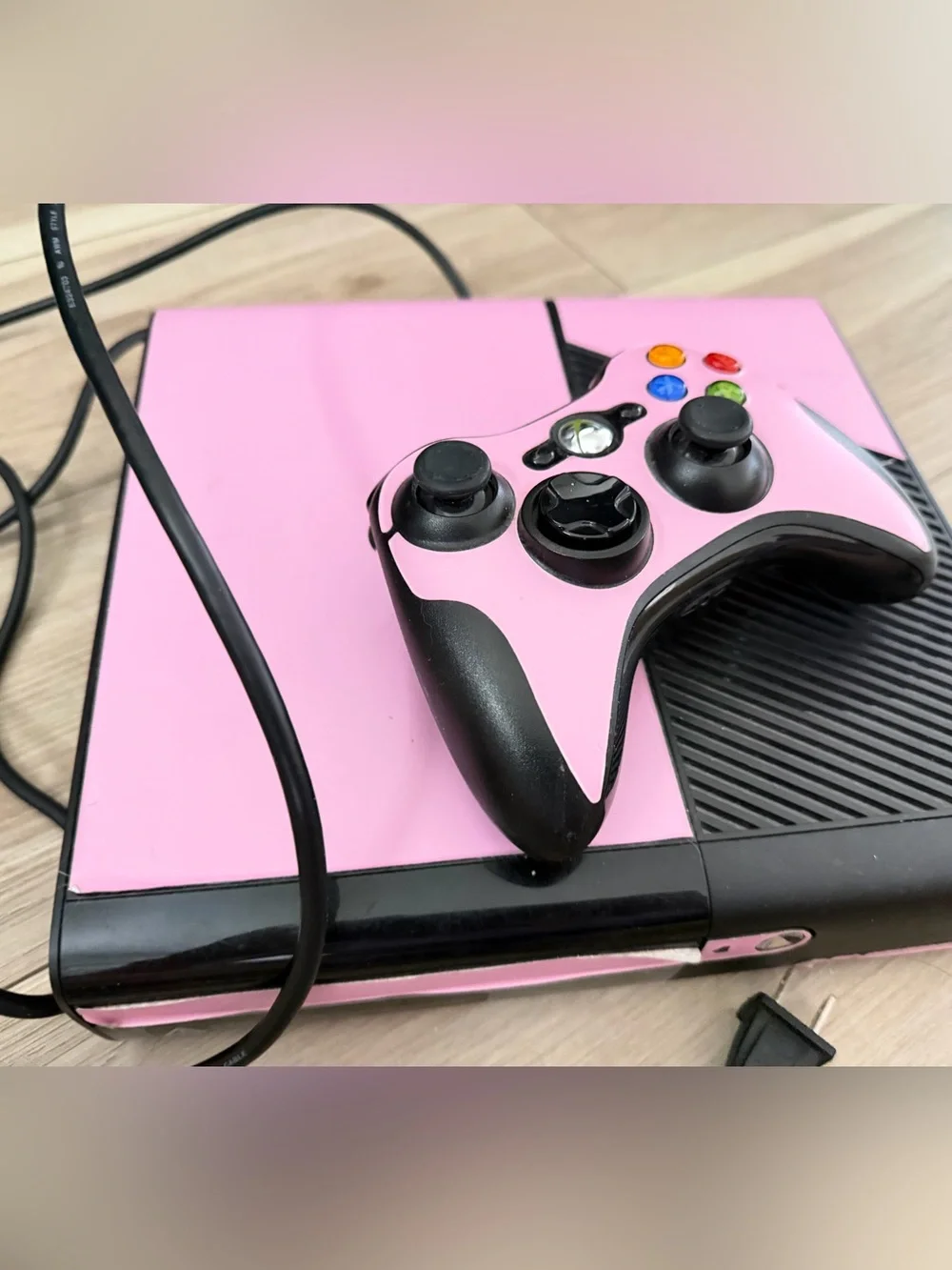 Pink Xbox 360 Console with Matching Controller